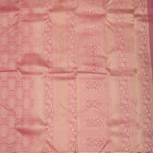 Onion Pink Zariwork Pure Silk Saree