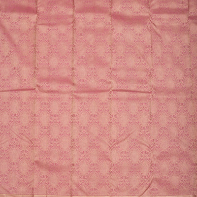 Onion Pink Zariwork Pure Silk Saree
