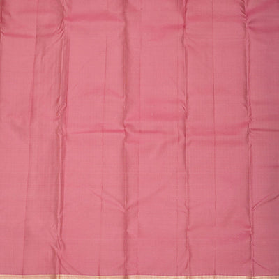 Onion Pink Zariwork Pure Silk Saree