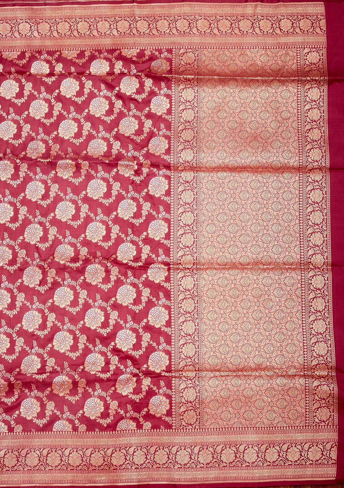 Onion Pink Zariwork Pure Silk Saree
