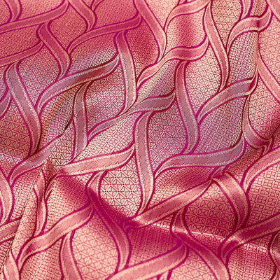 Onion Pink Zariwork Pure Silk Saree