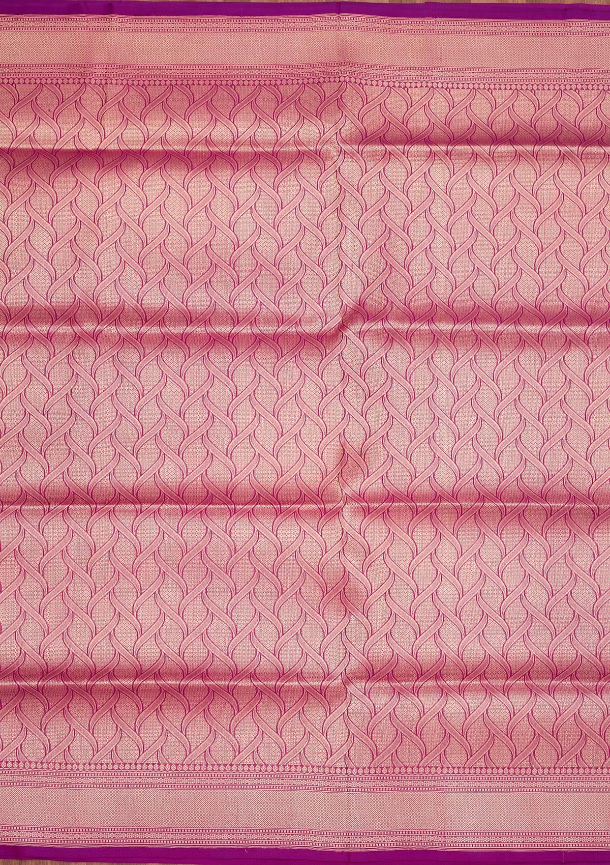Onion Pink Zariwork Pure Silk Saree