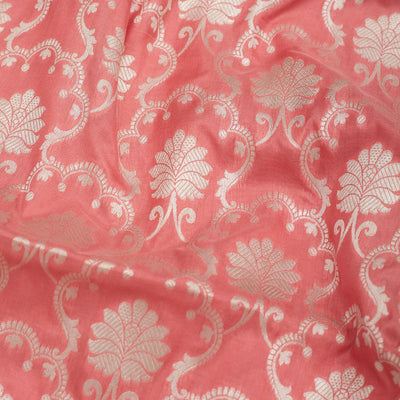 Onion Pink Zariwork Pure Silk Saree