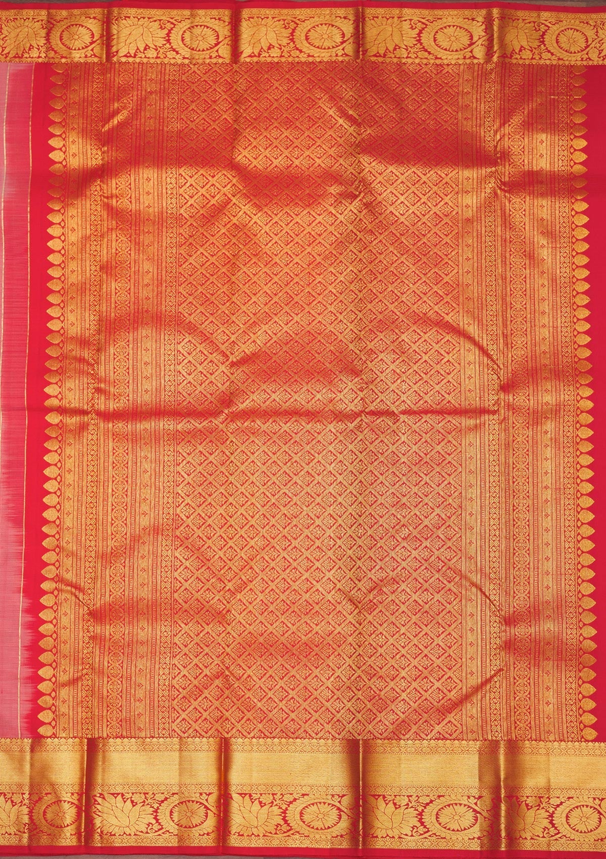 Onion Pink Zariwork Pure Silk Saree