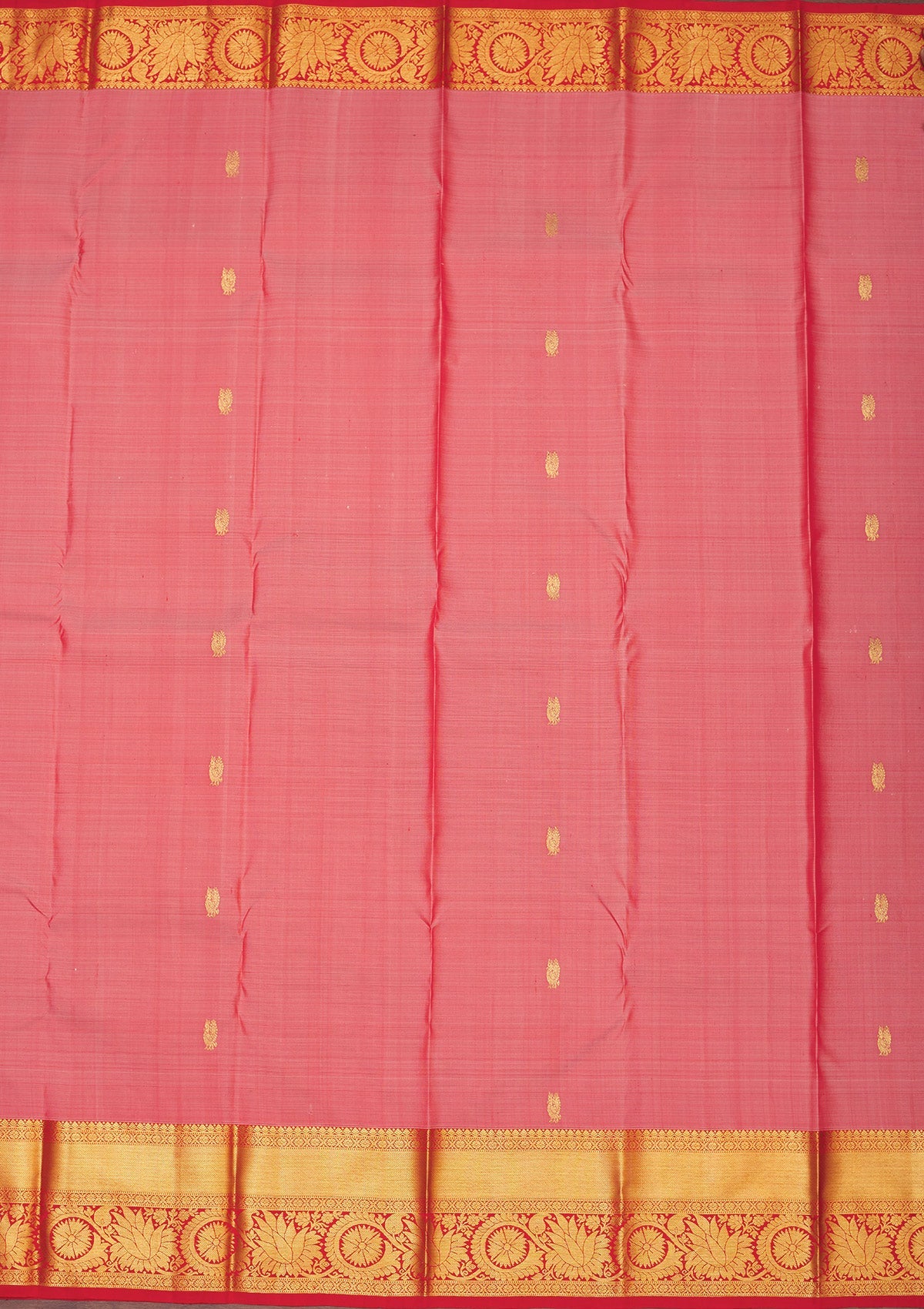 Onion Pink Zariwork Pure Silk Saree