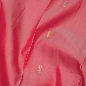 Onion Pink Zariwork Pure Silk Saree