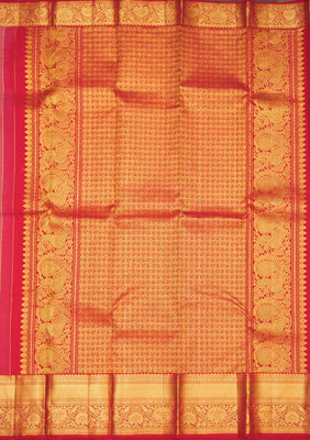 Onion Pink Zariwork Pure Silk Saree
