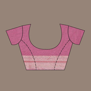 Onion Pink Zariwork Tissue Saree