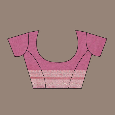 Onion Pink Zariwork Tissue Saree