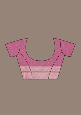 Onion Pink Zariwork Tissue Saree