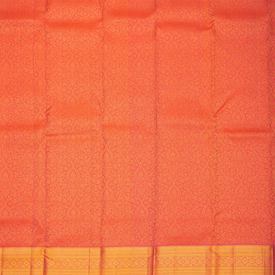 Orange Zariwork Pure Silk Saree