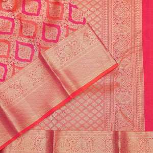 Orange Zariwork Pure Silk Saree