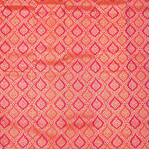 Orange Zariwork Pure Silk Saree