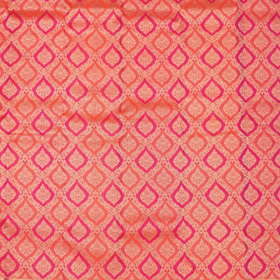 Orange Zariwork Pure Silk Saree