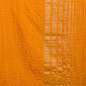 Orange Zariwork Soft Silk Saree