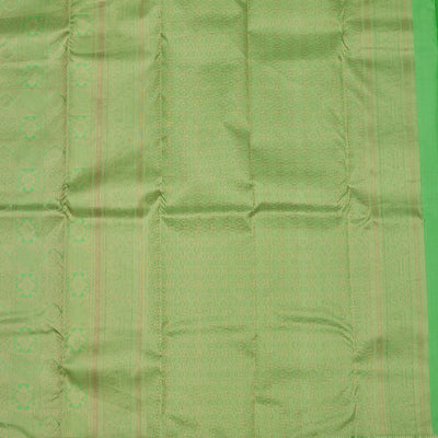 Parrot Green Zariwork Pure Silk Saree