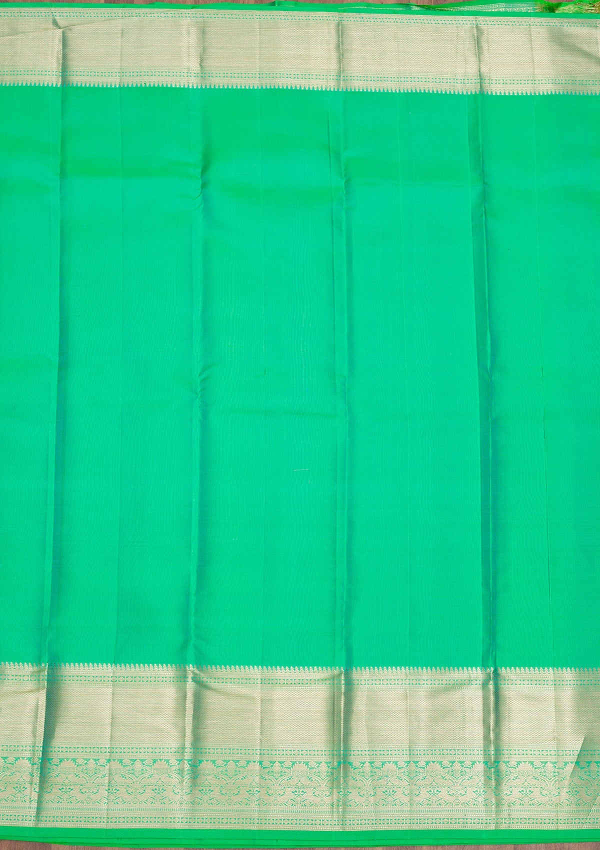 Parrot Green Zariwork Pure Silk Saree