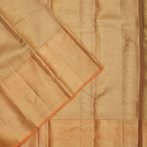 Peach Zariwork Pure Silk Saree