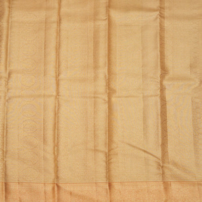 Peach Zariwork Pure Silk Saree