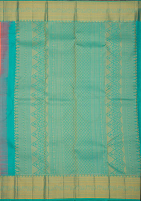 Peach Zariwork Pure Silk Saree