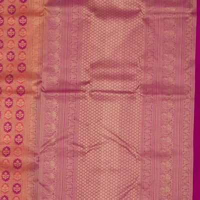 Peach Zariwork Pure Silk Saree