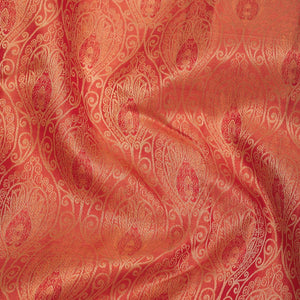Orange Zariwork Pure Silk Saree