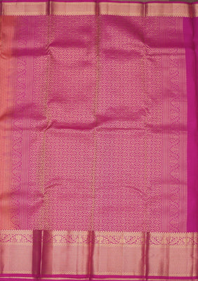 Peach Zariwork Pure Silk Saree