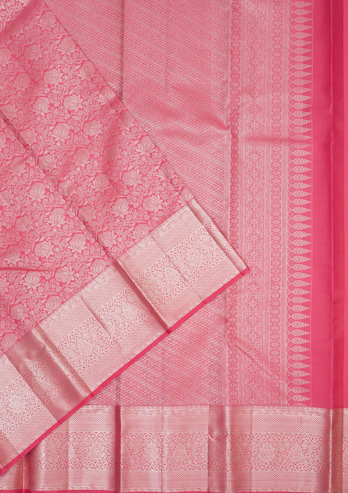Pink Zariwork Pure Silk Saree