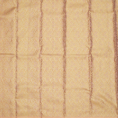 Peach Zariwork Pure Silk Saree