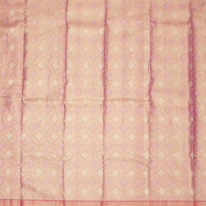 Peach Zariwork Pure Silk Saree