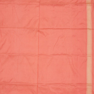 Peach Zariwork Pure Silk Saree