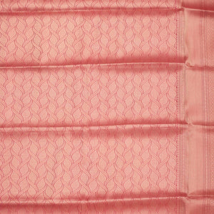 Peach Zariwork Pure Silk Saree