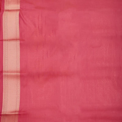 Peach Zariwork Pure Silk Saree