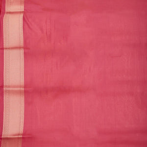 Peach Zariwork Pure Silk Saree