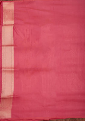 Peach Zariwork Pure Silk Saree