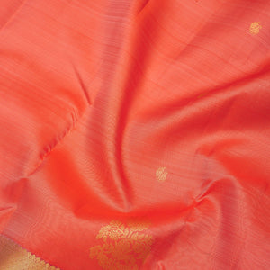 Peach Zariwork Pure Silk Saree