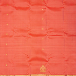 Peach Zariwork Pure Silk Saree