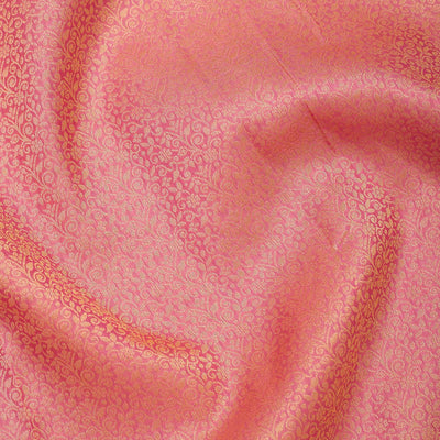 Peach Zariwork Pure Silk Saree