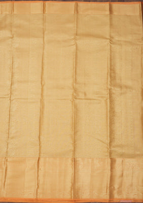Peach Zariwork Pure Silk Saree