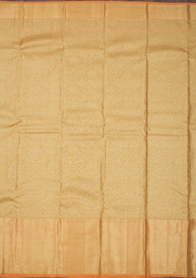 Peach Zariwork Pure Silk Saree
