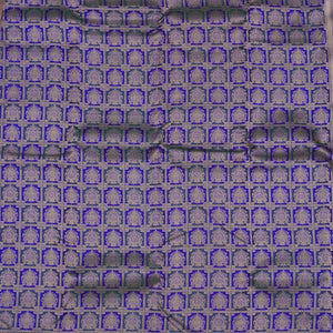 Peacock Blue Zariwork Pure Silk Saree