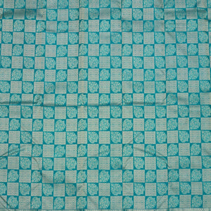 Peacock Blue Zariwork Pure Silk Saree