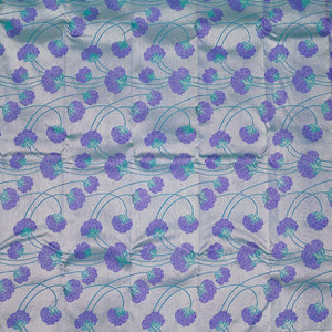 Peacock Blue Zariwork Pure Silk Saree