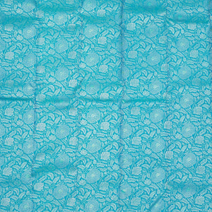 Sky Blue Zariwork Pure Silk Saree