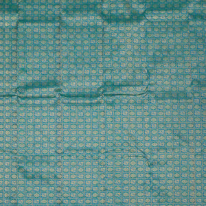 Peacock Blue Zariwork Pure Silk Saree