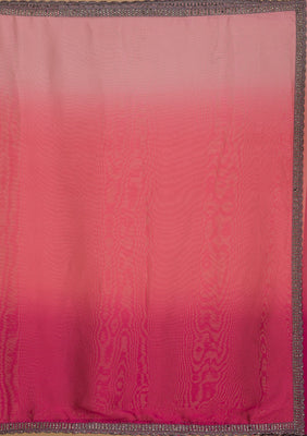 Pink Stonework Satin Saree