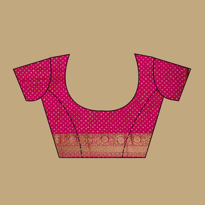 Pink Zariwork Georgette Saree