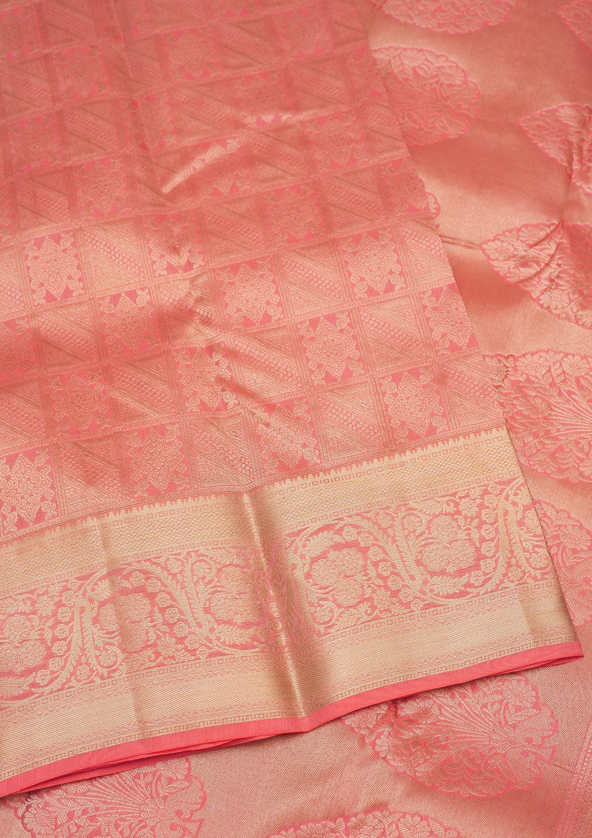 Pink Zariwork Pure Silk Saree