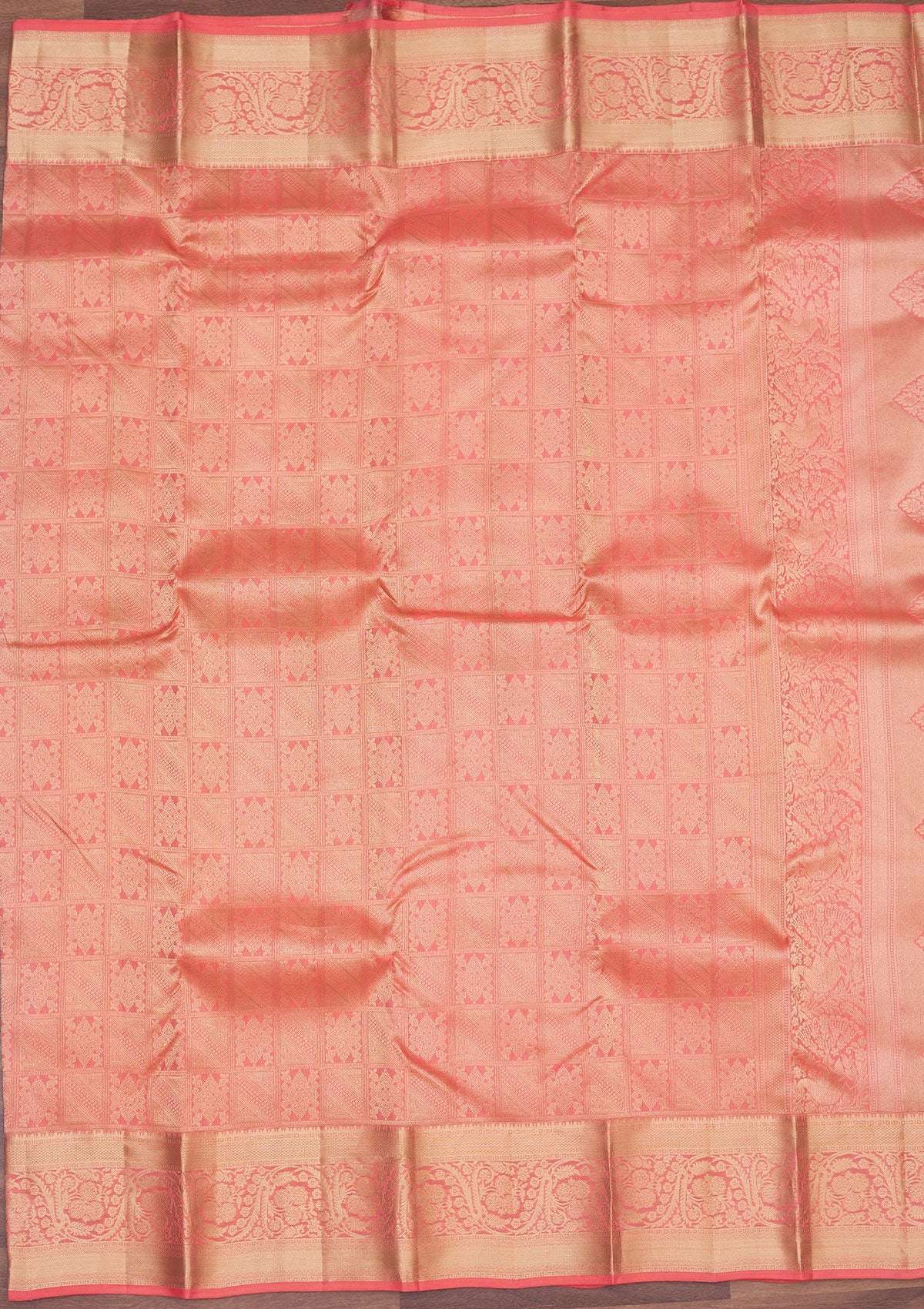 Pink Zariwork Pure Silk Saree