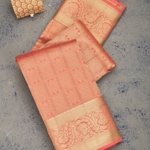 Pink Zariwork Pure Silk Saree